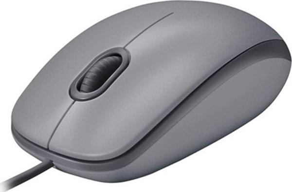 Logitech M110 Gray Silent (Sessiz) Kablolu Optik Usb Mouse 910-005490 - Image 1