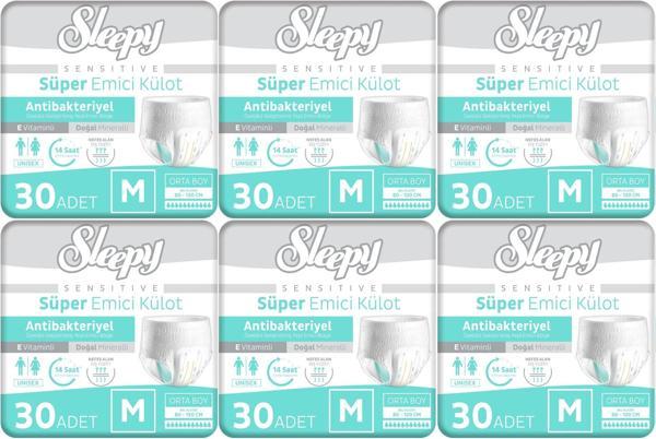 Sleepy Hasta Bezi Yetişkin Emici Külot M - Orta - Medium 180 Adet (6PK*30) - Image 1