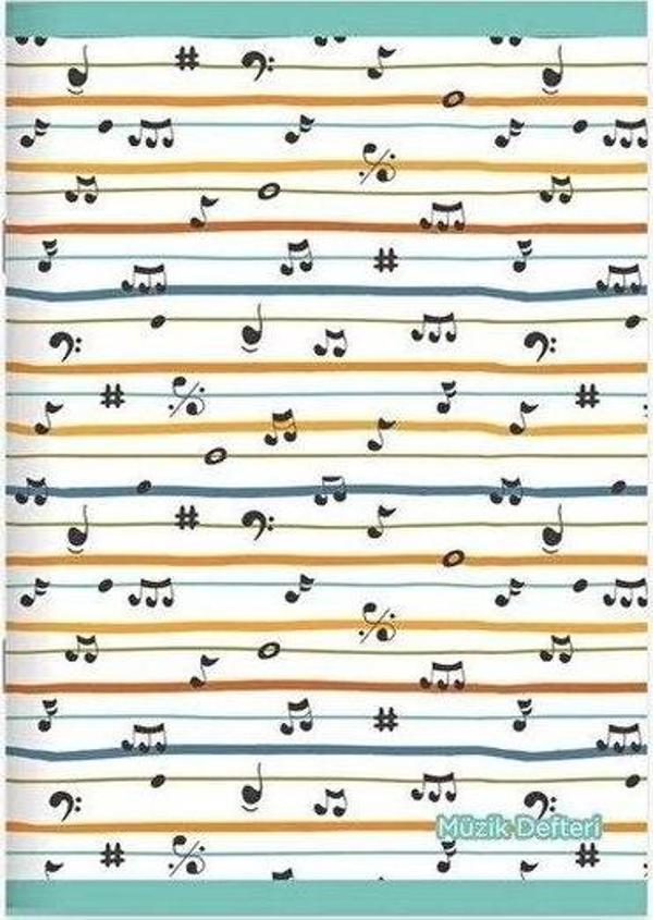 Keskin A4 32 Yp. Tel Dik. Karton Kapak Müzik Defteri - Image 1