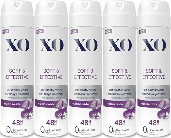 XO Deodorant 150ML Women-Kadın Soft & Effective (5 Li Set) - Image 1