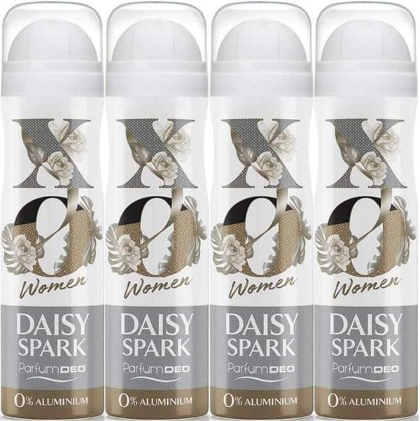 XO Deodorant 150ML Women-Kadın Daisy Spark (4 Lü Set) - Image 1