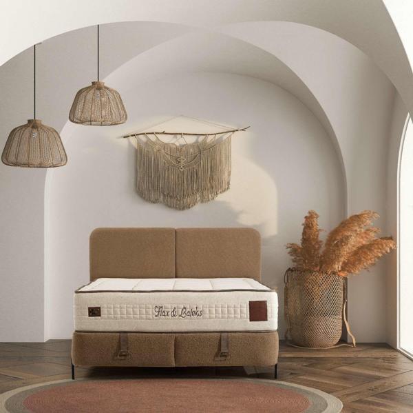 Melina Baza Başlık Yatak Seti 150x200 - Image 1