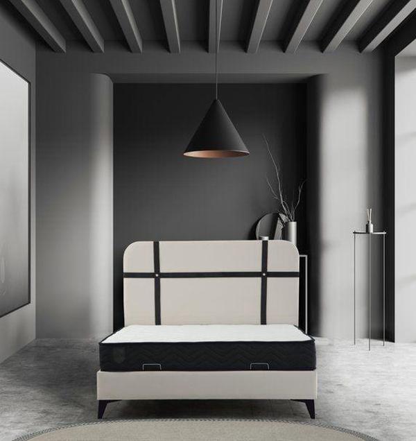 Elina Baza Başlık Yatak Antrasit Ayak - Pixel005 150x200 - Image 1