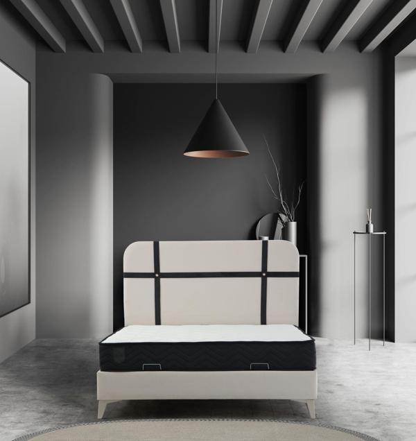 Elina Baza Başlık Yatak Kumtaşı Ayak - Pixel005 180x200 - Image 1