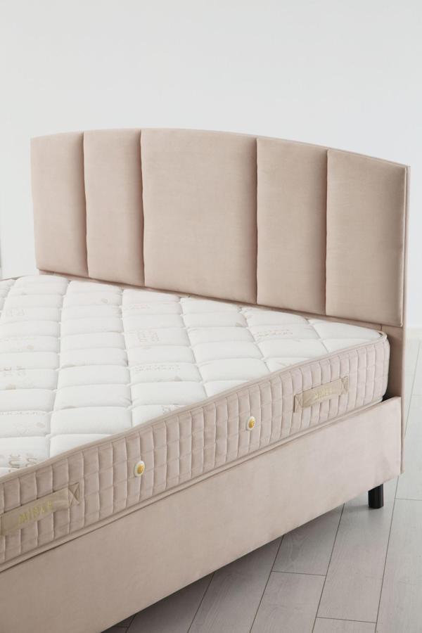 Flow Baza Başlık Yatak Pedsiz - Bej 140x200 - Image 1