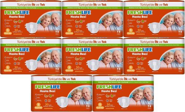 FreshLife Yetişkin Hasta Bezi Bel Bantlı S - Küçük - Small 240 Adet (8PK*30) - Image 1
