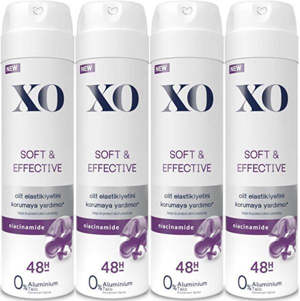 XO Deodorant 150ML Women-Kadın Soft & Effective (4 Lü Set) - Image 1