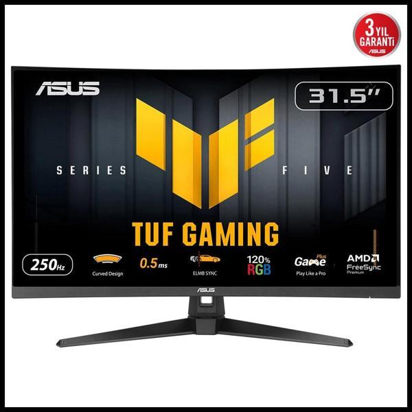 Asus Tuf Gamıng Vg32vQm5b 31,5" 0,5ms, 250hz, Fullhd Curved, Dp, 2xhdmı, Va Panel, 1500r, Display Wi - Image 1