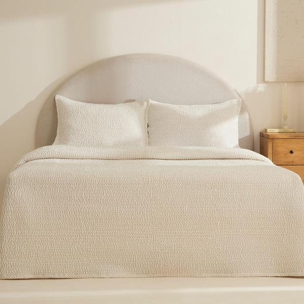 Karaca Home Linda Çift Kişilik Yatak Örtüsü Bej - Image 1