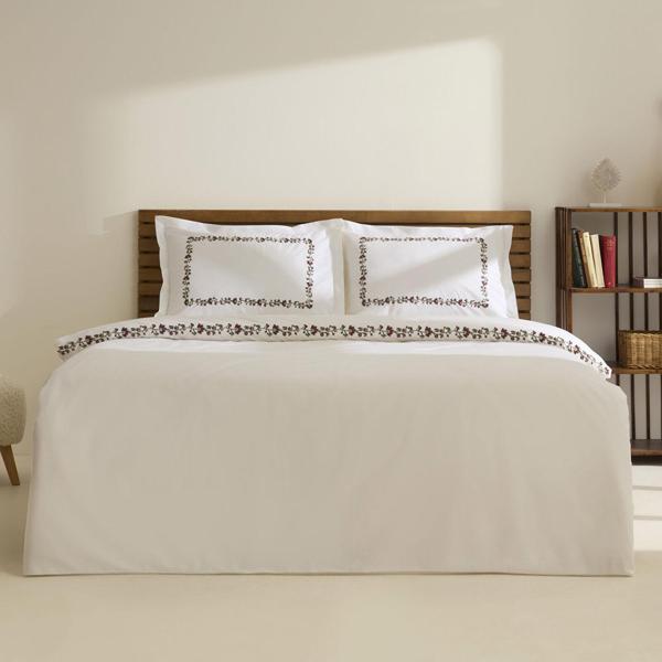 Karaca Home Merlith Çift Kişilik Nevresim Takımı Beyaz - Image 1