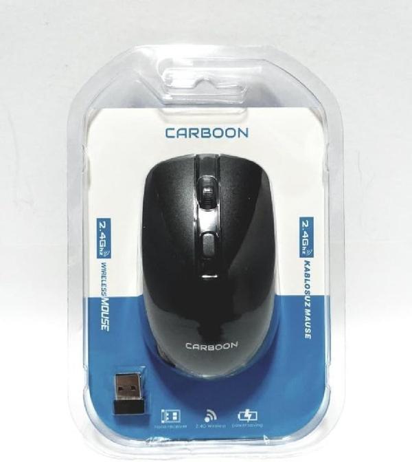CRB-M21 Kablosuz Optik Mouse, 1600 DPI, Siyah, 2.4 GHz Bağlantı, USB Alıcılı - Image 1