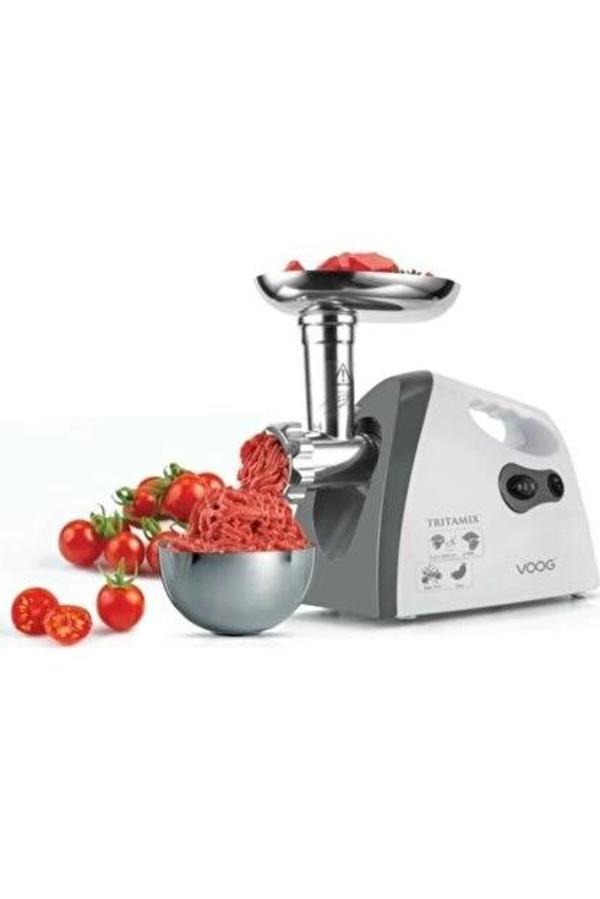 HARLEM GURME H-020-022 BEYAZ ELEKTRİKLİ ET KIYMA MAKİNESİ 2200W (5365) - Image 1