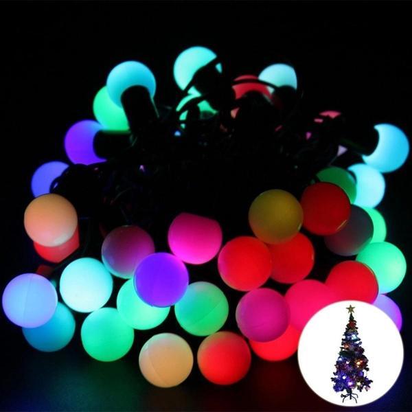 Dekoratif Minik Top 40 Ledli Dekoratif Dolama Led Işık (RGB) (5365) - Image 1