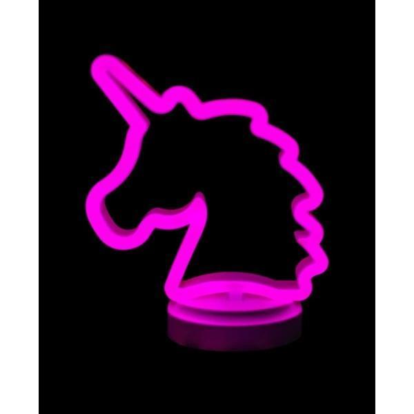 Neon Işıklı Unicorn Masa Gece Lambası - Image 1