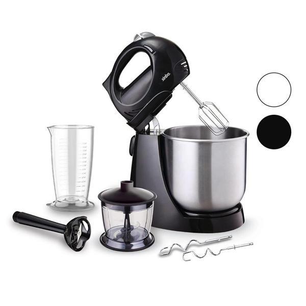 INOX TASLI MİKSER - BLENDER SETİ 5 KADEME HIZ+TURBO HAMUR YOĞURMA+ KASE 300W600ML HAZNE700ML ÖLÇÜ KA - Image 1