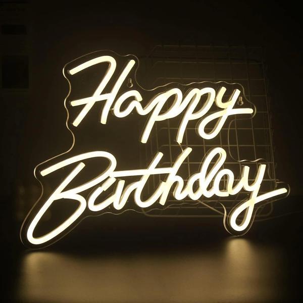 Happy Birthday Yazılı Neon Led Işık - Image 1