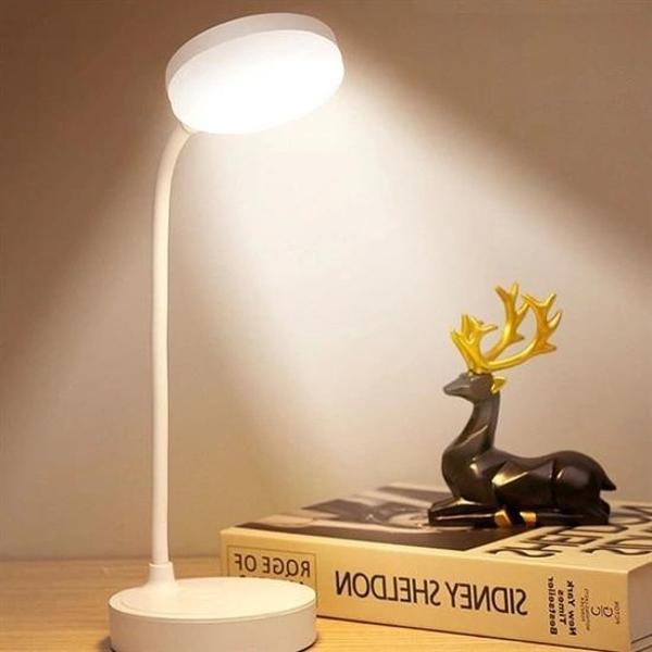 Yuvarlak USBli Dokunmatik 3 Kademeli 360 Derece  Özel Göz Korumalı Led Lityum Masa Lambası (5365) - Image 1
