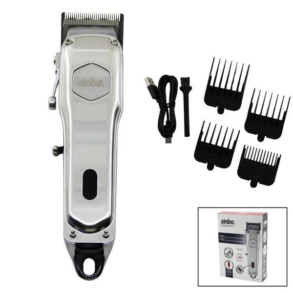 USB ŞARJLI - DİJİTAL GÖSTERGE  SAÇ - SAKAL KESME TRAŞ MAKİNESİ  ÇELİK GÖVDE - KOLLU TARAK AYARI SHC- - Image 1