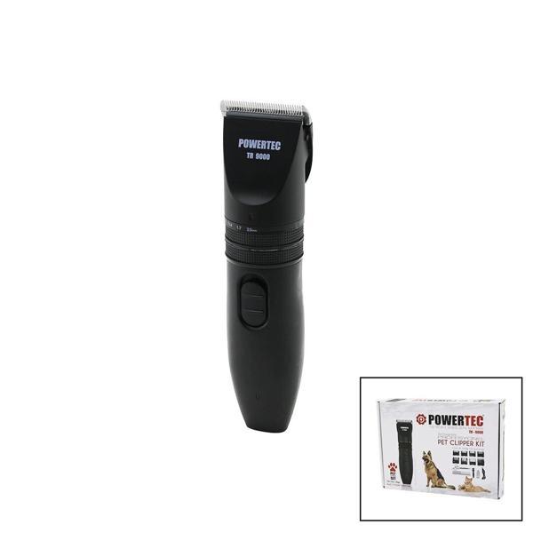 POWERTEC TR-9000  KEDİ - KÖPEK  BAKIM SETİ USB ŞARJLI TRAŞ MAKİNESİ METAL TARAK - MAKAS 0.8-1.1-1.4- - Image 1