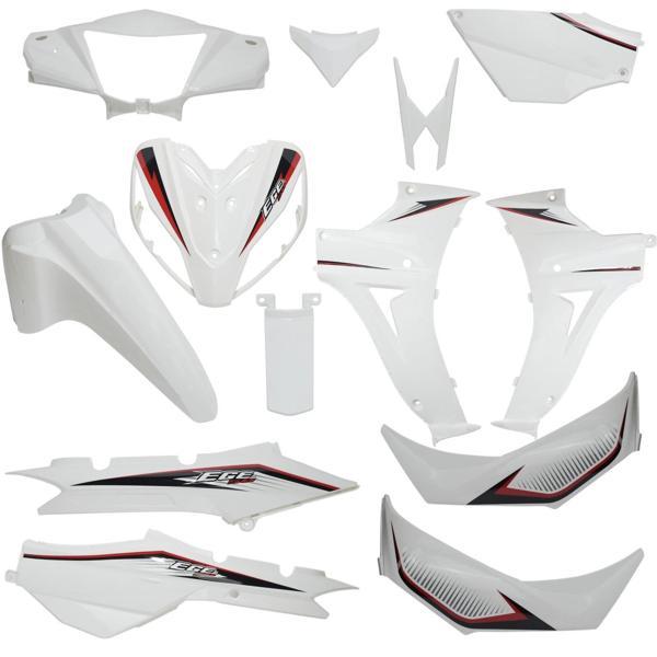 Kuba Ege 50 Kaporta Seti Beyaz Renk Supermoto - Image 1