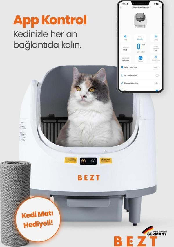 Bezt Pure Cat Otomatik Akıllı Kedi Tuvaleti - Image 1