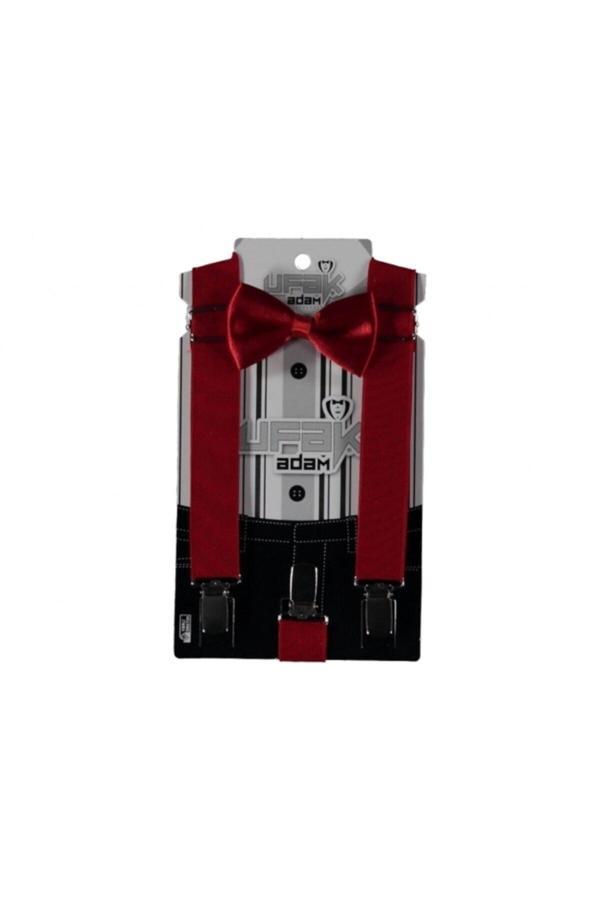 Ufak Adam Papyon Askı Set Kırmızı 0-1 Yaş - Image 1