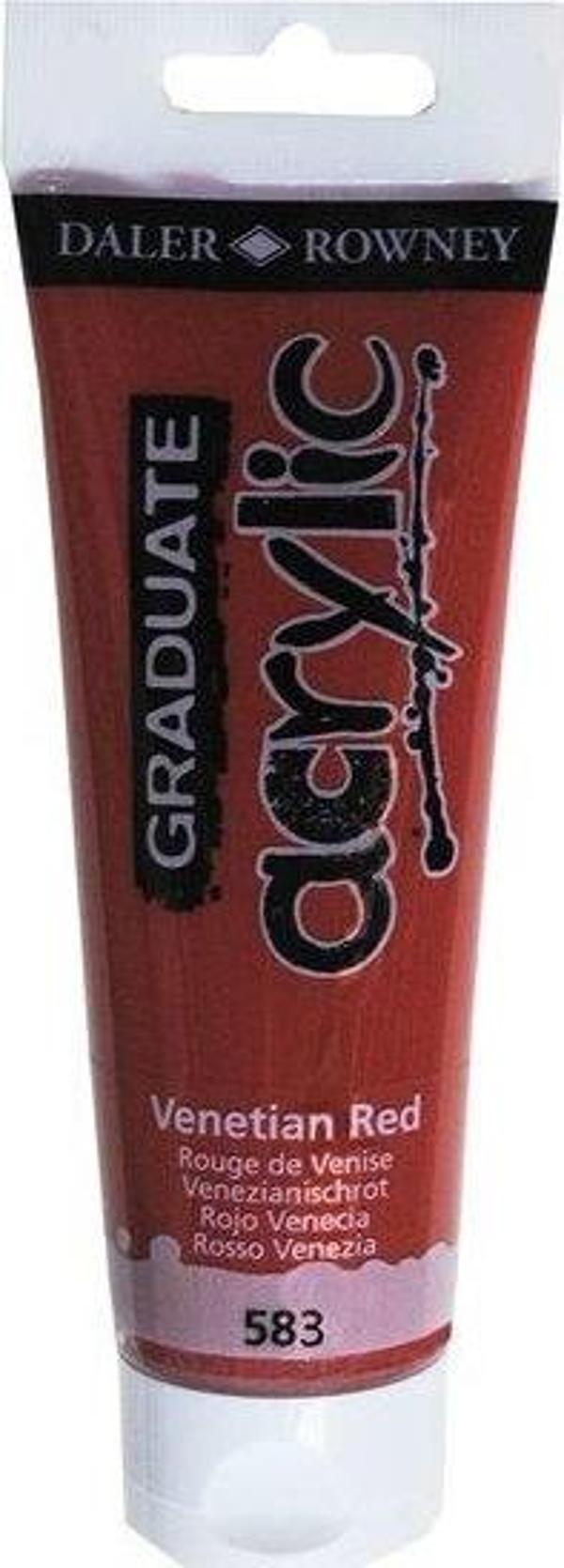Daler Rowney Akrilik Boya 120ML Venetian Red - Image 1