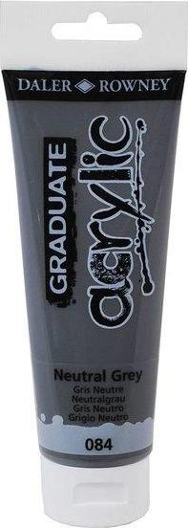 Daler Rowney Akrilik Boya 120ML Neutral Grey - Image 1