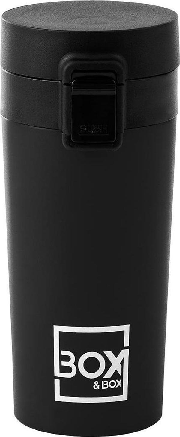Box&Box Paslanmaz Çelik Çift Katlı Mug Siyah 350 ml. - Image 1