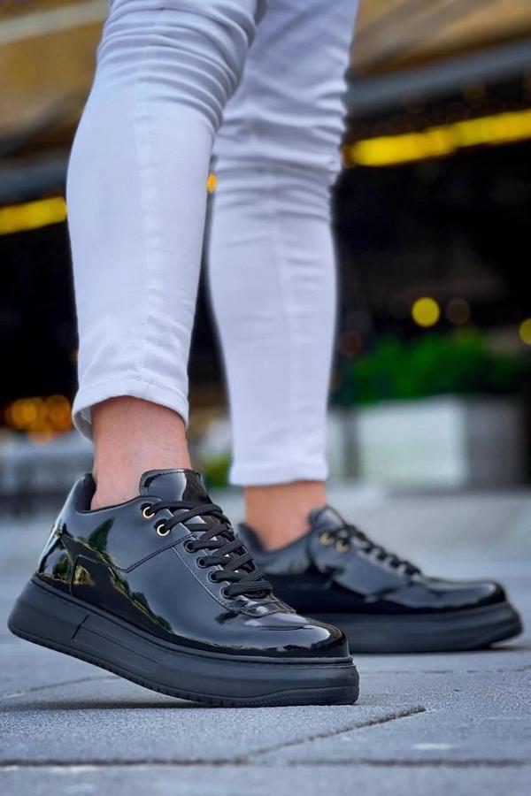 BİÇOMİ KB-X20 Kuback Kömür Rugan  Günlük Erkek Ayakkabı - Image 1