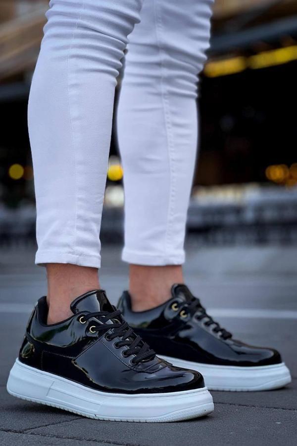 BİÇOMİ KB-X20 Kuback Siyah Rugan  Günlük Erkek Ayakkabı - Image 1