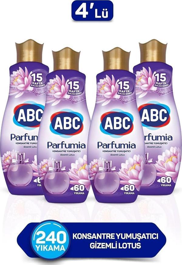 ABC Parfumia Konsantre Çamaşır Yumuşatıcısı Gizemli Lotus 4 x 1440 ML - Image 1