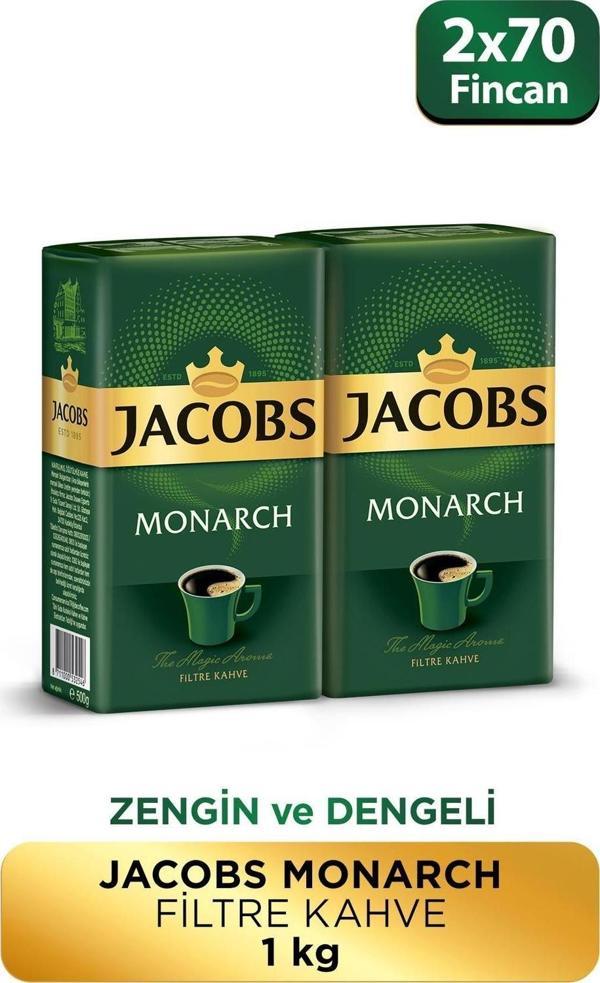 Jacobs Monarch Filtre Kahve 2 x 500 G - Image 1