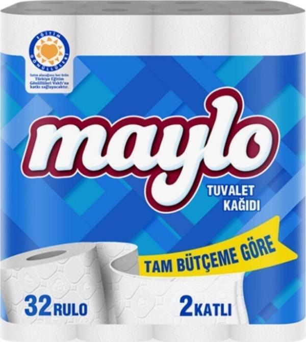 Maylo Ooo! İki Katlı Tuvalet Kağıdı 32 Rulo - Image 1