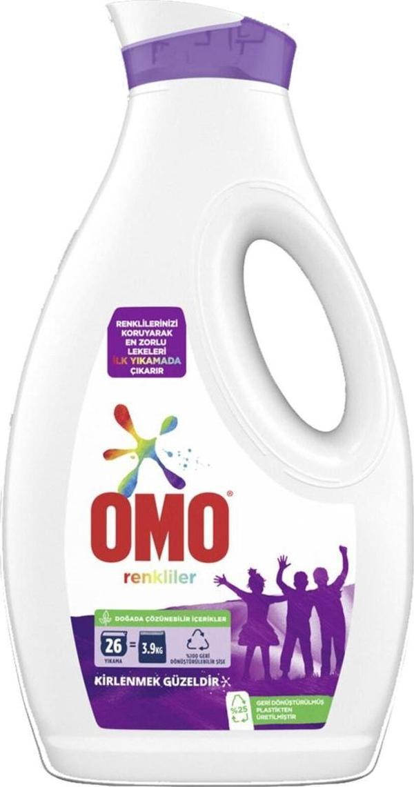 Omo Renkliler için Sıvı Çamaşır Deterjanı 26 Yıkama 1690 ML - Image 1