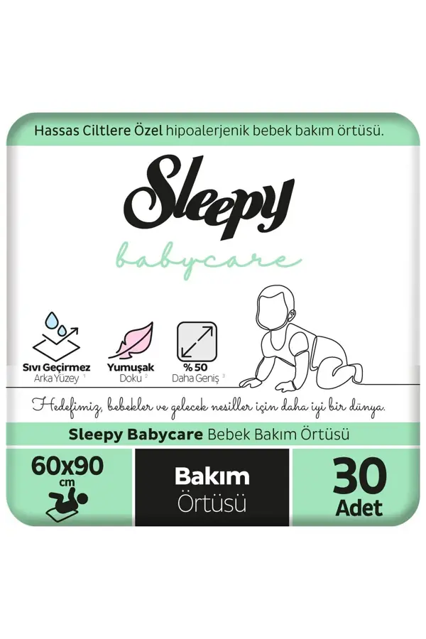 Sleepy 10'lu 3 Paket Bebek Bakım Örtüsü - Image 1