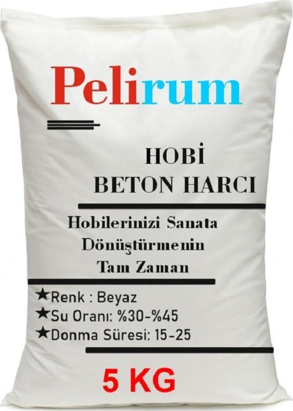 Pelirum Hızlı Donan Biblo Harcı Tozu Güçlü Hobi Biblo Mumluk Vazo Kalıp Döküm Harcı 5 Kg (%98 Baloncuksuz) - Image 1