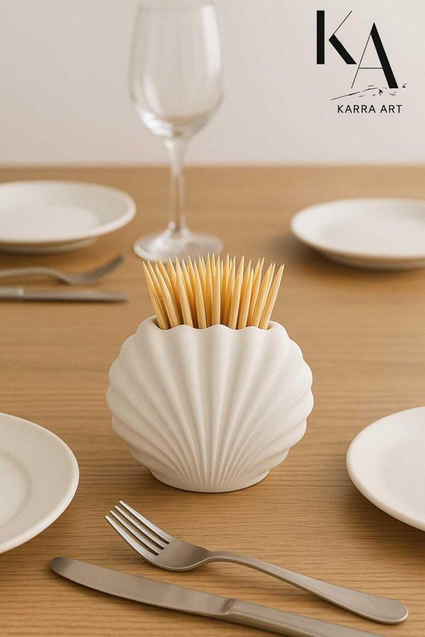 Karra Beton Deoratif Kürdan Vazosu Kürdanlık - Image 1