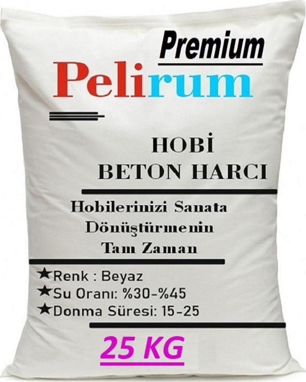 Pelirum Hızlı Donan Biblo Harcı Tozu Güçlü Hobi Biblo Mumluk Vazo Kalıp Döküm Harcı 25 Kg (%98 Baloncuksuz) - Image 1