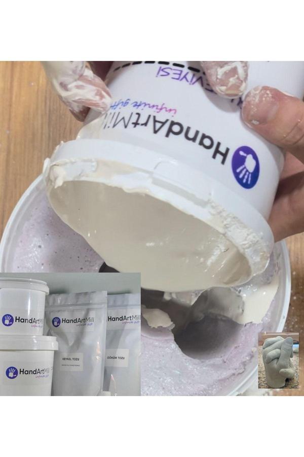 Handartmill 0.5 Kg Yarım Kilo Çabuk Donan Alçı (Kartonpiyer Alçısı) (Knauf Kargips) (Abs Alçı) - Image 1
