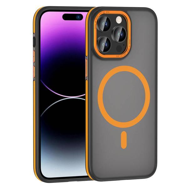 Apple iPhone 14 Pro Kılıf M-safe Şarj Özellikli Mat Görünümlü Zore Ant Kapak - Image 1