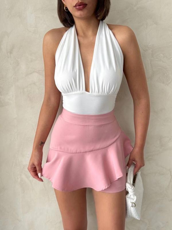 BİÇOMİ Valonlu fırfırlı şort s24683 - Image 1