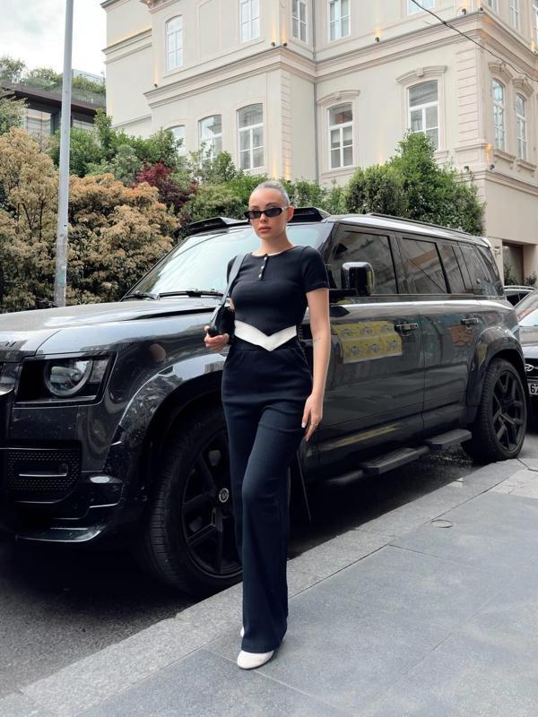 BİÇOMİ Düğme yakalı siyah alt üst takım s3943 - Image 1