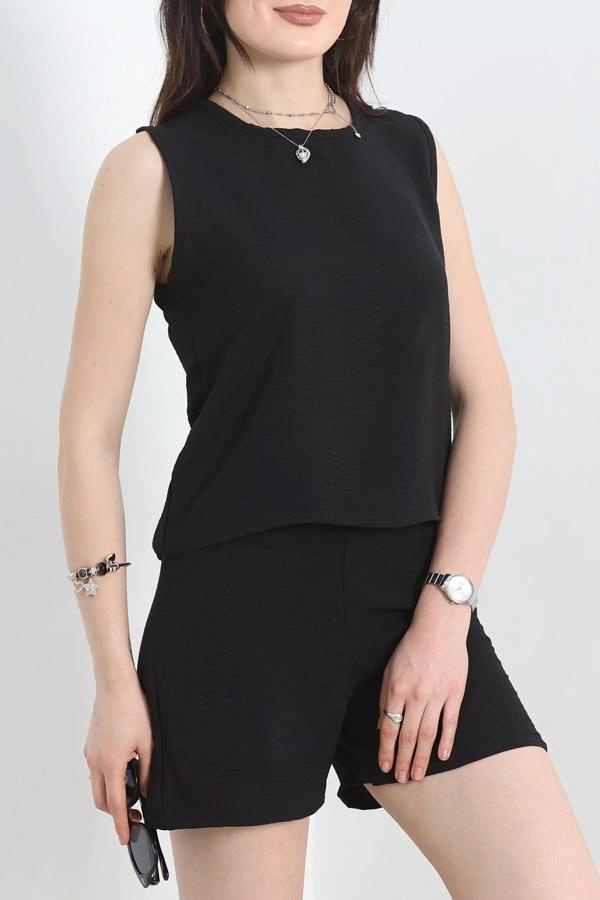 BİÇOMİ Şortlu Ayrobin takım siyah - Image 1