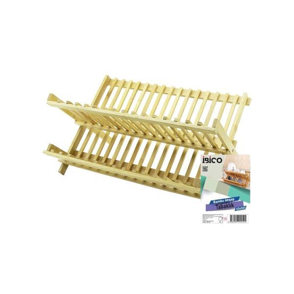 AHŞAP BAMBU BULAŞIK - TABAKLIK TEZGAH ÜSTÜ 43X43CM (5365) - Image 1