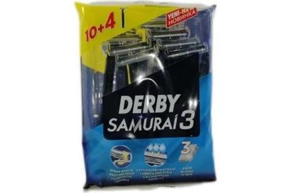 DERBY SAMURAİ 3 BIÇAK 10+4 PARÇA.POŞETLİ (5365) - Image 1