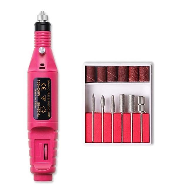 Elektrikli Manikür Pedikür Törpüsü Profesyonel Bakım Süsleme Elektrikli Tırnak Törpü Makinesi (5365) - Image 1