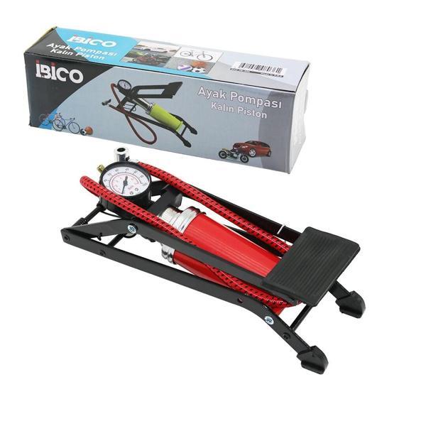 YATAY MODEL KALIN PİSTONLU AYAK POMPASI OTO-ARAÇ - BİSİKLET-MOTOR LASTİK - TOP - ŞİŞME YATAK-HAVUZ ( - Image 1