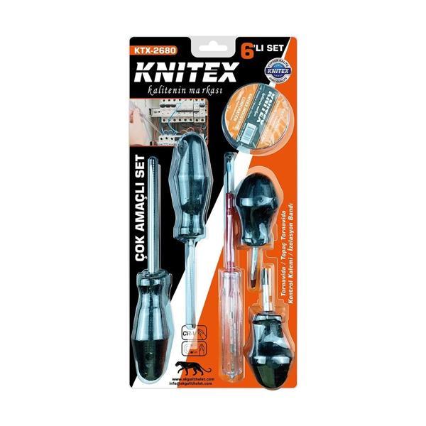 6PCS  TORNAVİDA - ÇOK AMAÇLI SET  TORNAVİDA - TOPAÇ TORNAVİDA - KONTROL KALEM - ELEKTRİK BANT (5365) - Image 1