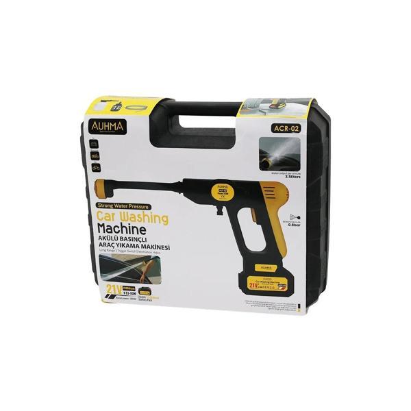 OTO - ARAÇ YIKAMA MAKİNESİ ŞARJLI - YEDEK BATARYALI 180W - 19000 RPM -13000 mAh - 21V -5MT HORTUM- 0 - Image 1